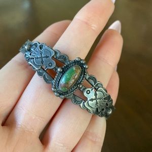 Vintage native turquoise cuff